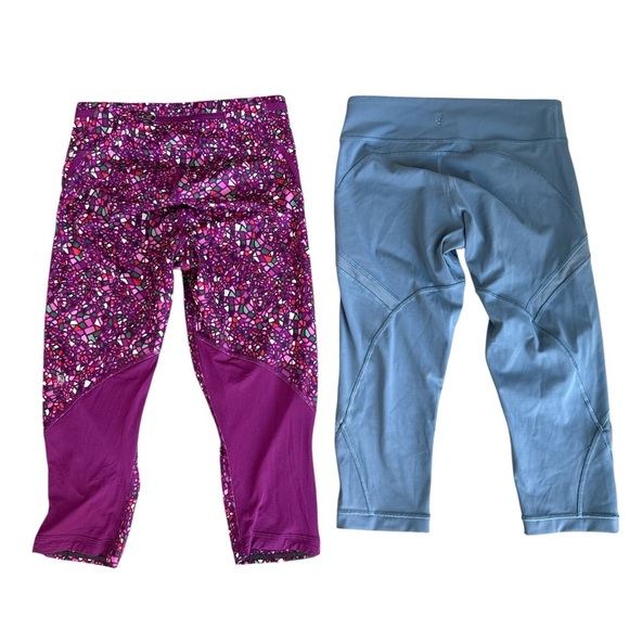 Lululemon Bundle! Two Pair Leggings. One Real Quick Crop - Picture 4 of 13